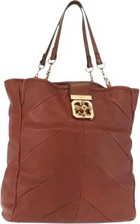 Chlo&eacute; Pre-owned Shoulder Bags, female, Brown, Size: ONE SIZE Pre-owned Tote Bag