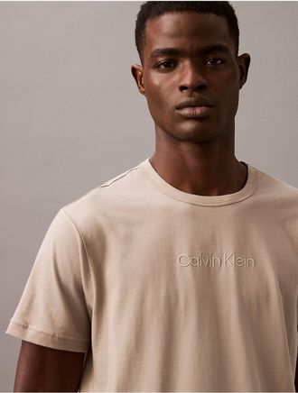 Calvin Klein Mens Calvin Klein Logo Sleep T-Shirt - Neutral - XL