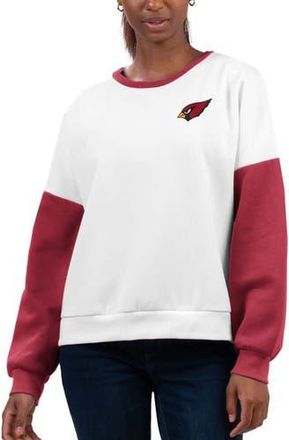 G-III 4Her by Carl Banks Womens G-III 4Her by Carl Banks White Arizona Cardinals A-Game Pullover Sweatshirt at Nordstrom, Size Xx-Large