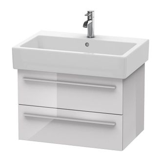 Duravit Duravit X-large Mueble De Pared 6342, 2 Cajones, 650mm Para Vero, Color (frente/cuerpo): Laca Blanca Lila Alto Brillo - Xl634202727