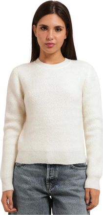 HUGO BOSS Truien & Vesten, Dames, Wit, XL, Wol, Moderne trui