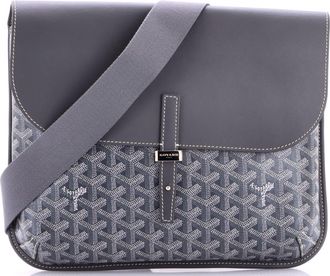 Goyard Coursier Messenger Bag Coated Canvas and Leather