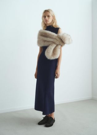 Mango Abito maglia collo Perkins navy - Donna - XS - MANGO