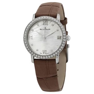 Blancpain Villeret Ultraplate Automatic Mother of Pearl Dial Ladies Watch 6104-4654-55A