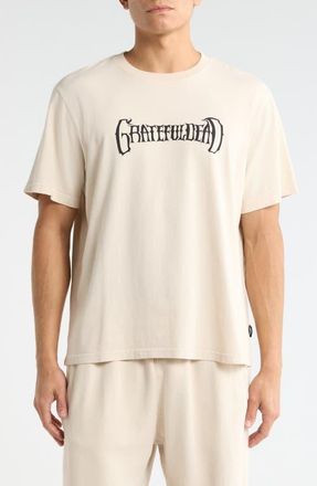 Malbon Golf Grateful Dead Bermuda Graphic T-Shirt in Rainy Day at Nordstrom, Size Xx-Large