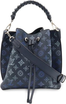 Louis Vuitton Blue Navy Mahina Leather Leather Shoulder Bag Tote Bag (Pre-Owned)