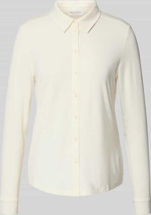 Marc O'Polo Hemdbluse aus Viskose-Mix mit Umlegekragen in Offwhite, Größe XXS