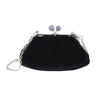 Max Mara Tassen, Dames, Blauw, ONE Size, Katoen, Giochi Clutch