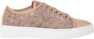 Baldinini Patent en kanten sneaker - Dames - Sneakers - Beige - 36 EU - Leer - Schoenen