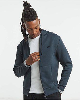 HUGO BOSS Zip Hoodie - Navy