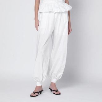 Rotate Nicola high-waisted poplin trousers