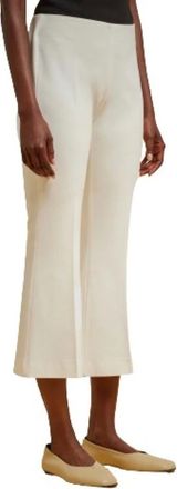 Liviana Conti Broeken, Dames, Wit, S, Pantal&oacute;n Blanco Estilo Trompeta