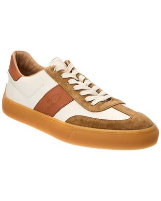 Tod's Tods Allacc Bass Casual Leather & Suede Sneaker