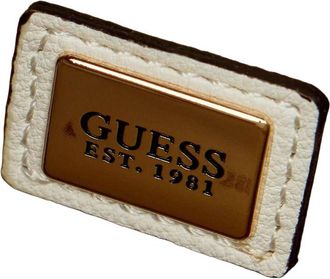 Guess Womens Shoulder Bag White Polyurethane Shoulder-bags