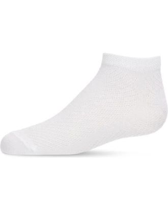 MeMoi Pointelle Super Soft Anklet Sock in White at Nordstrom, Size 6-12M