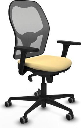 Piqueras y Crespo Piqueras Y Crespo - Jorquera Sincro Malla Gris Similpiel Crema Brazos 3d Base Nailon Ruedas 65mm Engomada