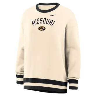 Nike Womens Phoenix (Missouri) Oversized Crew-Neck Sweatshirt in Brown | IV9357-120