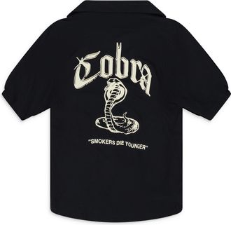 Rhude Black Cobra Button-Up Shirt