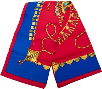 Herm&egrave;s Foulard Twilly Parures des Sables in seta 2000-2020 - Blu