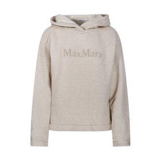 Max Mara Dames, Sweatshirts & Hoodies, Beige, Maat: S Katoen