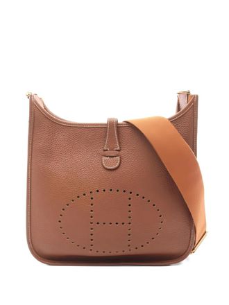 Herm&egrave;s PM Evelyn shoulder bag - women - Grained Calf Leather - One Size - Brown