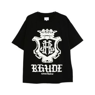 Rhude T-Shirts, male, Black, Size: XL T-shirt Rhps26Tt08012 1014