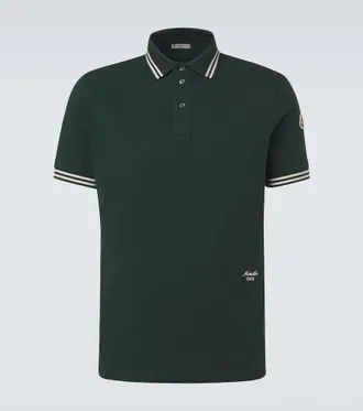 Moncler Cotton piqu&eacute; polo shirt