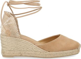 Castaner Cute Leather Jute Wedge Sandals