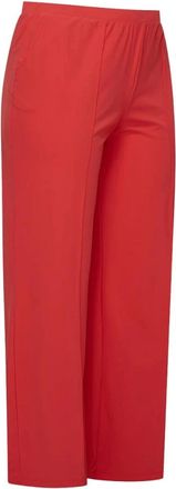 Plus Basics Dames, Broeken, Rood, Maat: 4XL