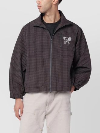 Brain Dead zip jacket featuring check pattern