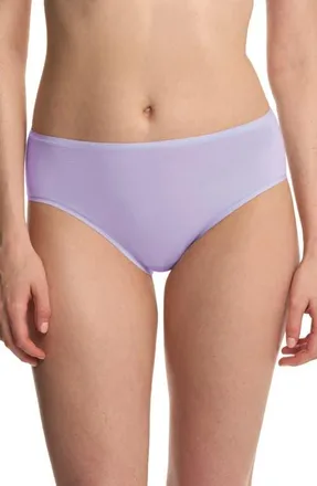 Natori Bliss Bare Cotton Hipster Briefs in Purple Pearl at Nordstrom, Size X-Large
