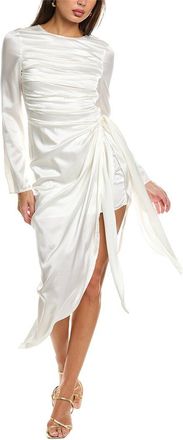 AIIFOS Christy Silk-Blend Mini Dress