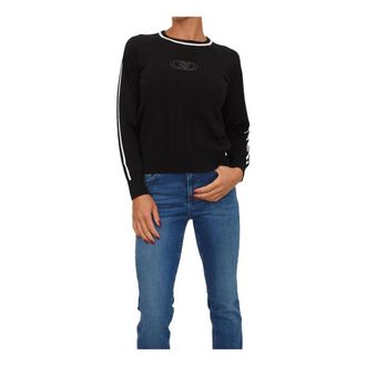 Liu Jo Maglieria Nero - Dames - Sweatshirts - Zwart - S - Polyester - Hoodies & sweatvesten