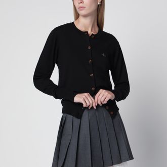 Vivienne Westwood Cardigan Bea in misto cotone e cashmere nero