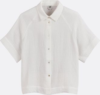 La Redoute Collections Los hemd met elleboogmouwen