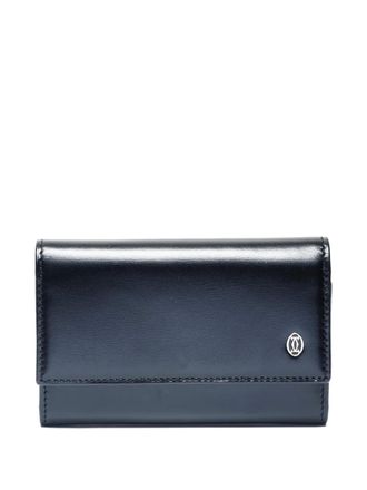 Cartier 2000-2010s logo key case - women - Calf Leather - One Size - Black