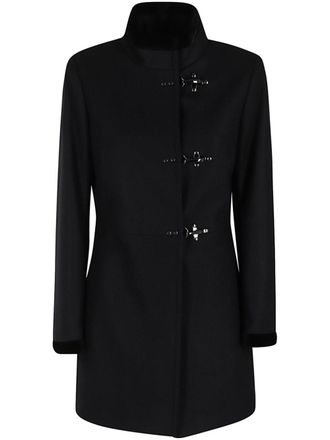 Fay Virginia wool coat - women - Virgin Wool/Polyamide/Acetate/Polyester - M - Black