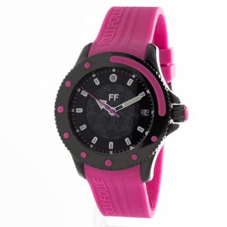 Folli Follie Mens Watch Quartz black rose Stainless Steel - One Size