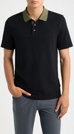 BOSS Parlay Cotton Polo in Black at Nordstrom, Size Xx-Large