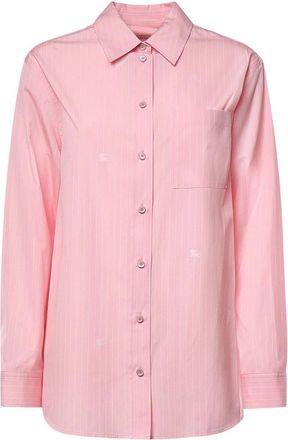 Burberry Knight Striped Cotton Fil Coup Shirt
