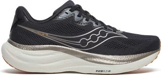 Saucony Black Mesh Athletic Sneakers with Cushioned Sole
