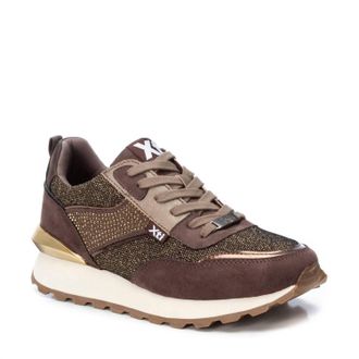 Xti Womens Lace-Up Sneakers In Brown