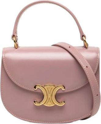 Celine Pre-owned Clea Handbag - Dames - Vintage Handtas - Roze - ONE Size - Leer - Vintage