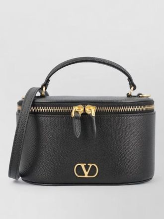Valentino Garavani vlogo signature leather clutch vanity bag