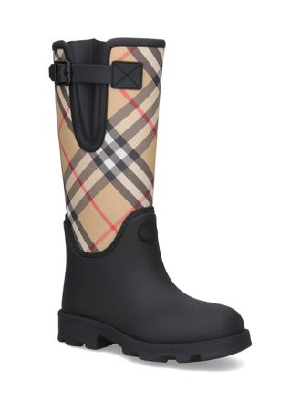 Burberry Womens Boots Black Synthetic Rubber