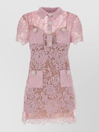 Self Portrait lace mini dress