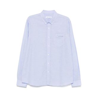 Maison Labiche Casual Shirts, male, Blue, Size: XS Light Blue Button-Down Shirt