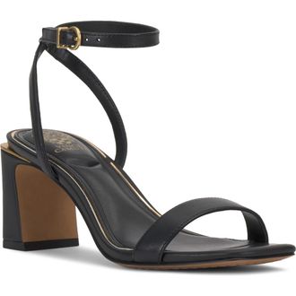 Vince Camuto Hamda Ankle Strap Sandal in Black at Nordstrom, Size 8.5