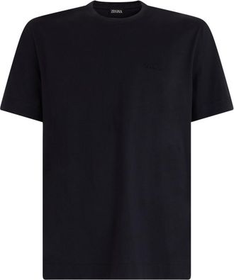 Ermenegildo Zegna Black Crew Neck T-Shirt