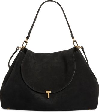 Toteme T-Lock Satchel in Black at Nordstrom